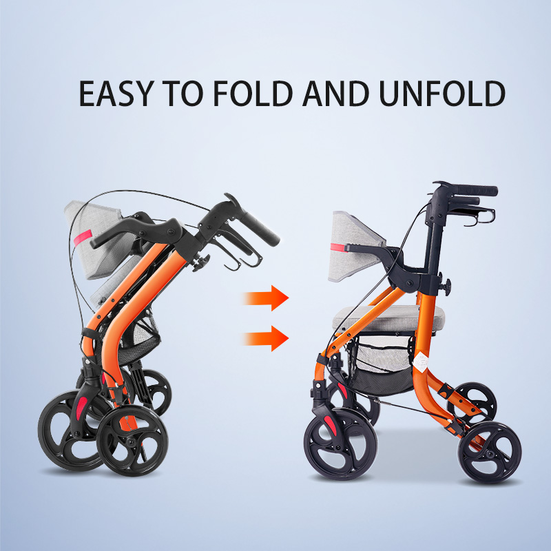 KANBEIO Foldable Walker and Wheelchair 2-in-1: Assistive device for the ...