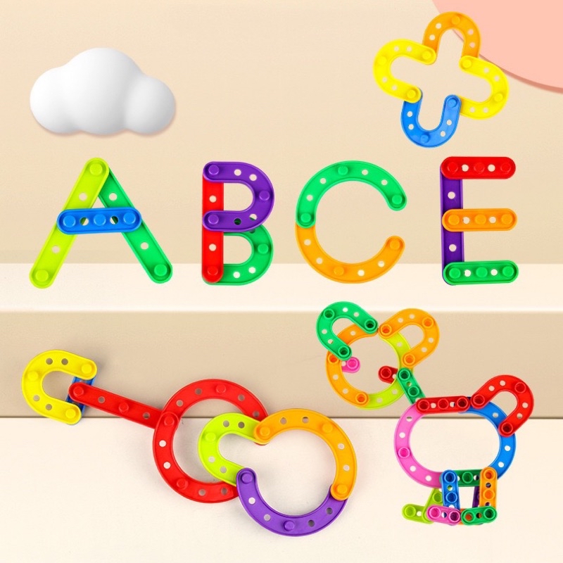 Children Educational Toy Strips Building Blocks Assemble Toy Fine Motor ...