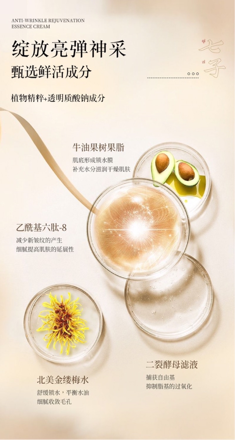 Whitening Cream TCM Formulation Brightening Acne Marks Antiaging Anti ...