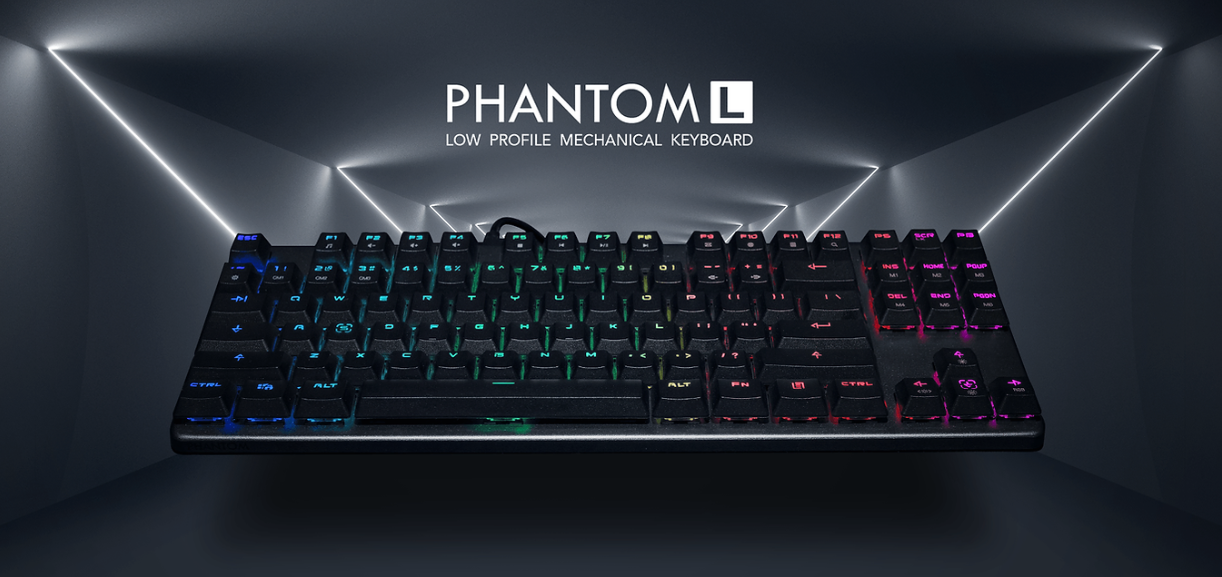 [PROMO] Tecware Phantom L, Low Profile RGB Mechanical Keyboard 87 (3 ...