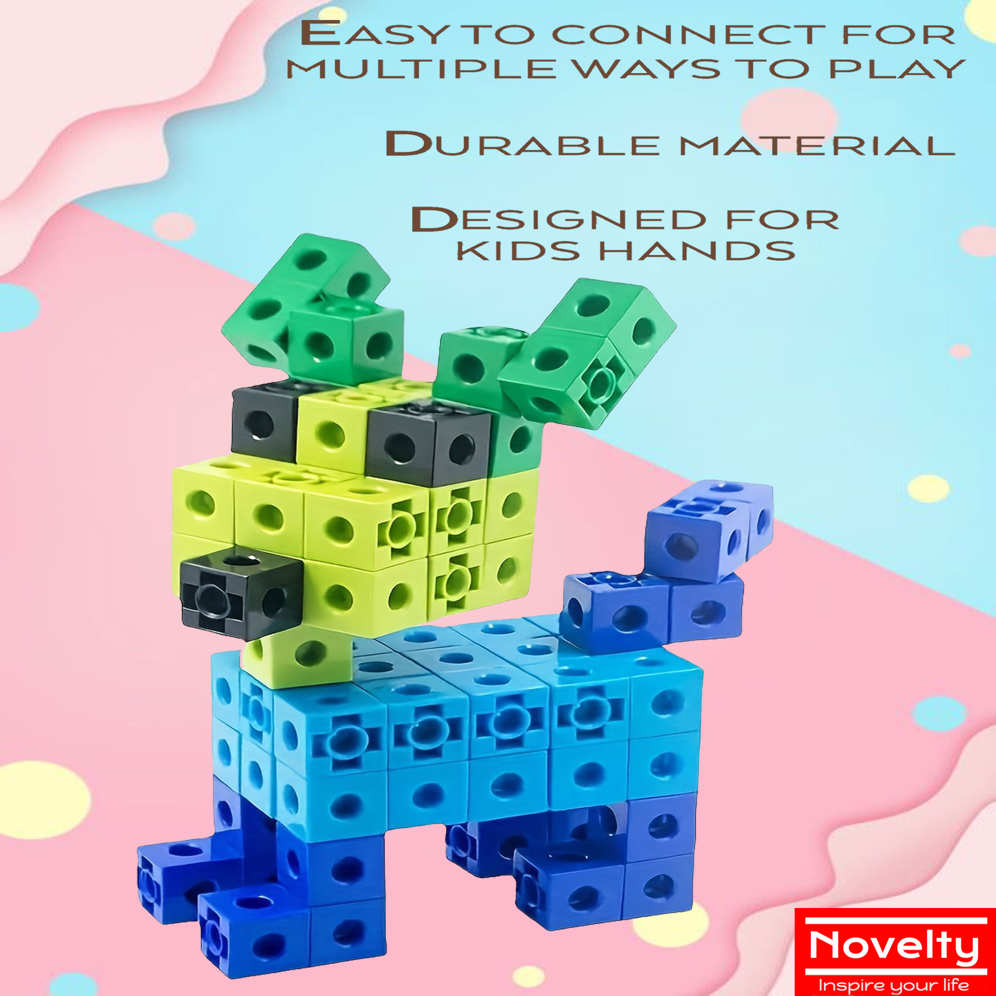 (🇸🇬 Local seller) Math Linking Cubes Manipulative Connecting and ...