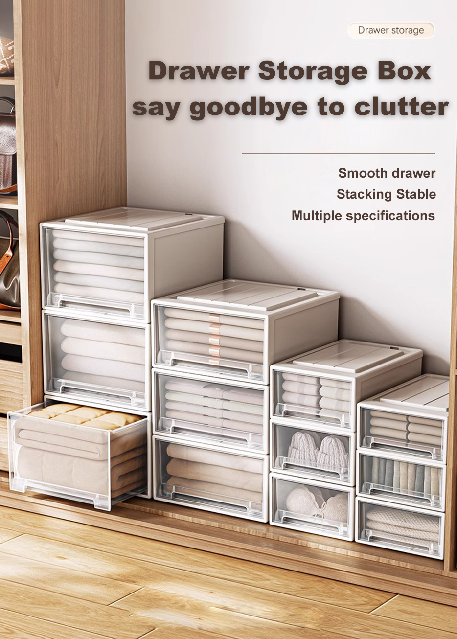 Salvo Storage Drawers Box Stackable Chest Storage Box Wardrobe ...