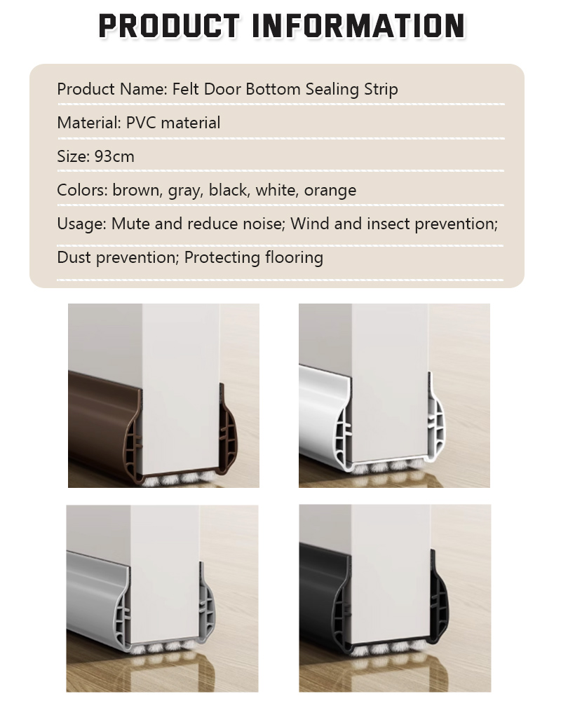 рџ ёрџ гђђsg Stockгђ New Upgrade Door Seal Strip Pvc Doorstopper Soundproof