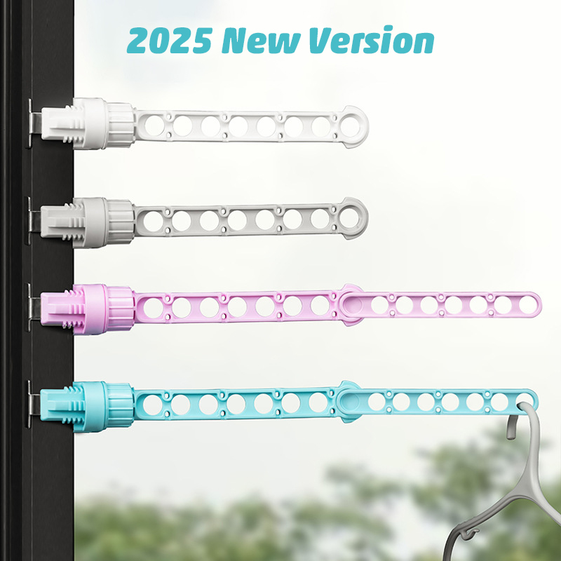 Folding Window Frame Hanger Portable Laundry Hanger Clothes Drying Rack ...