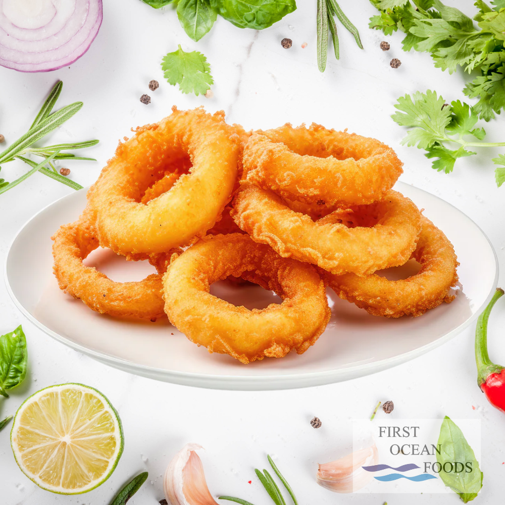 (First Ocean Foods) Tempura Calamari Ring -1KG | Shopee Singapore