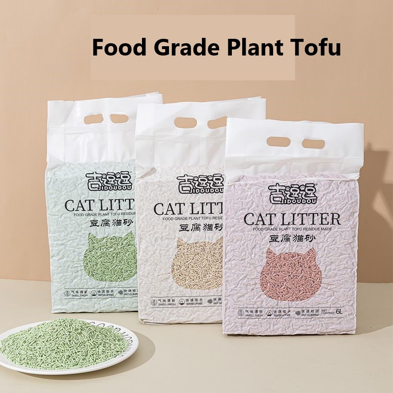 Curated visual reference: Gallery Detail: 6L Tofu Cat Litter Made From Natural Plant Ingredients