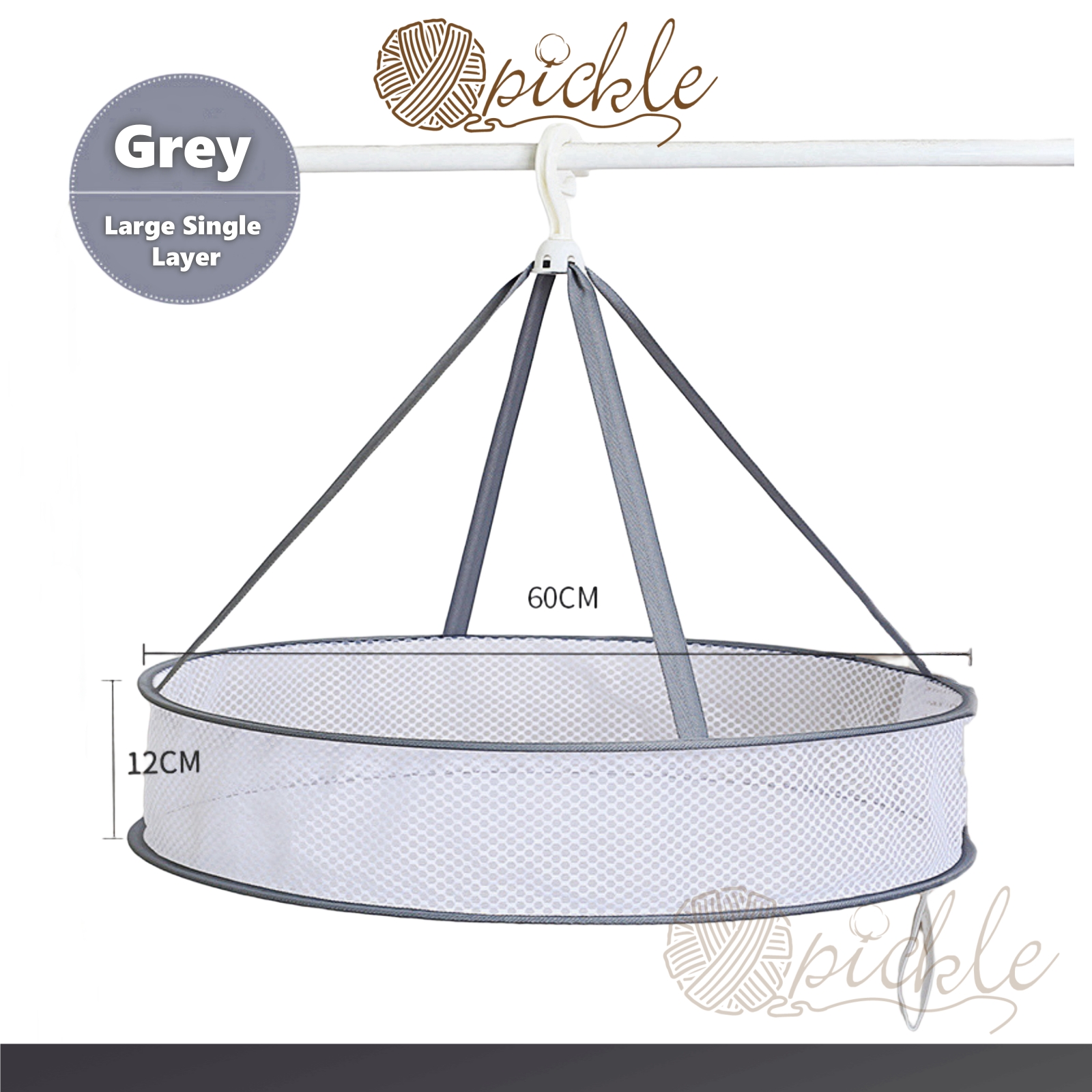 Hanging Drying Rack Drying Net Basket Mesh Pocket Multipurpose Laundry ...