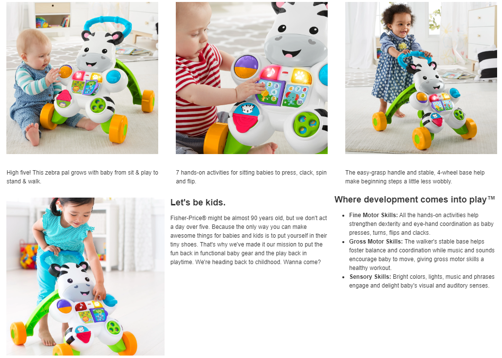 Fisher Price Learn With Me Zebra Walker Musical Infant Walking Toy Shopee Singapore