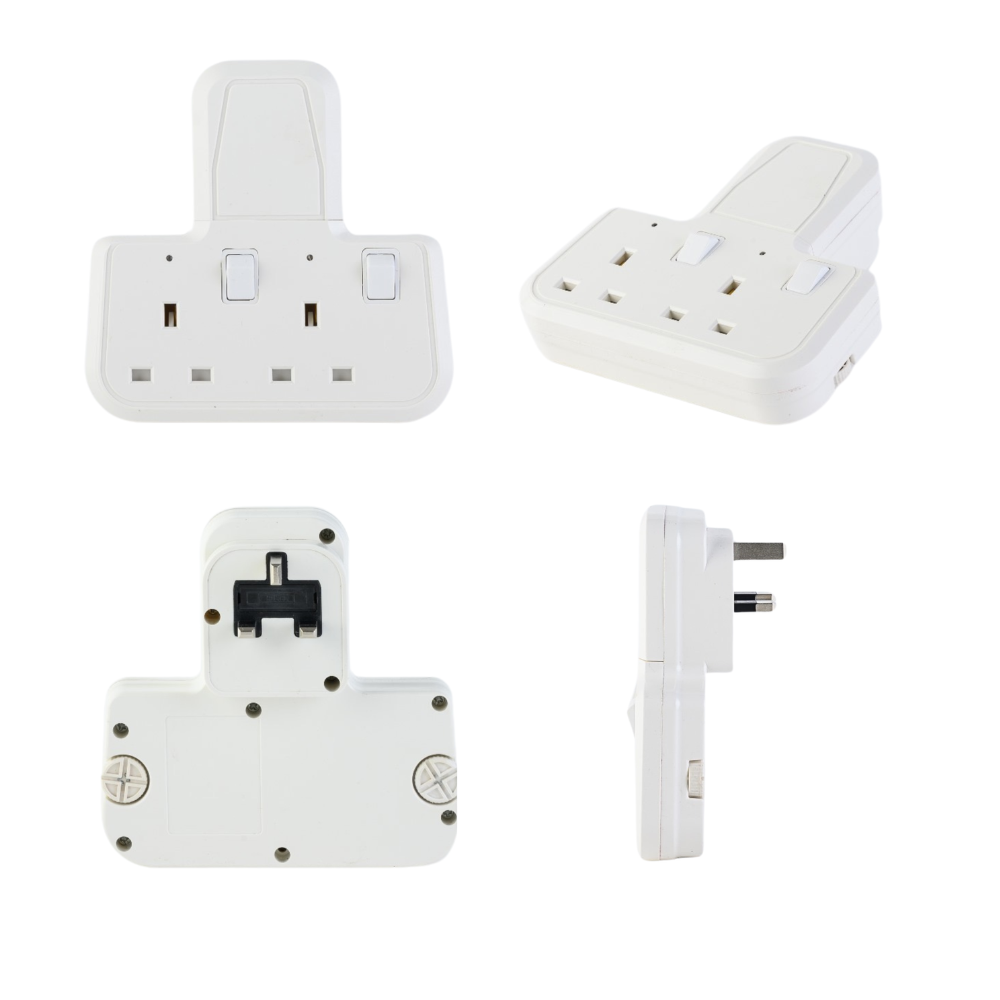 Morries T-Shape Wall Socket Adaptor MS22TAWS / MS33TAWS / MS282TAWNL ...
