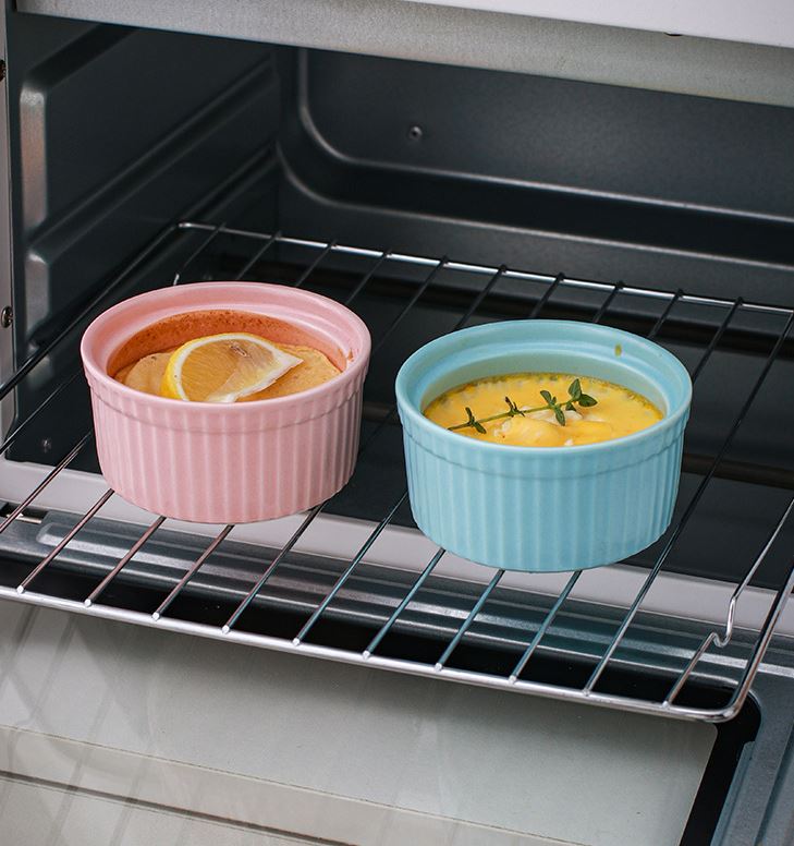Ceramic Bowl Ramekins for Crème Brulee Baking Cake Soufflé heat ...