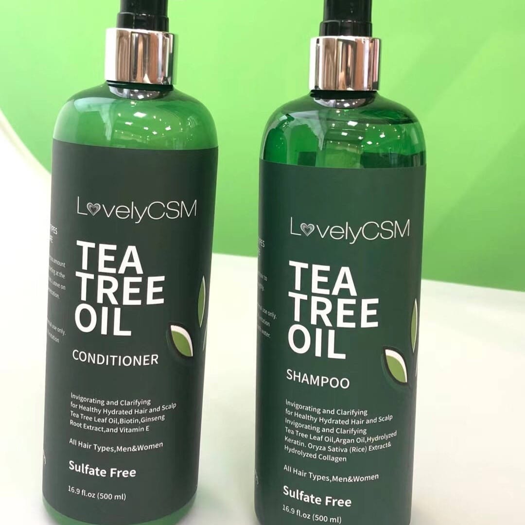 Tea Tree Shampoo Conditioner Set 473ml Sulfate Free, for All Hair Types ...
