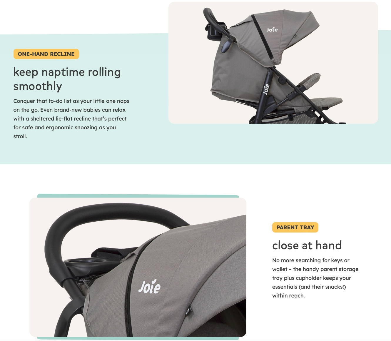 Joie Litetrax 4 Stroller Birth to 15 kg Shopee Singapore