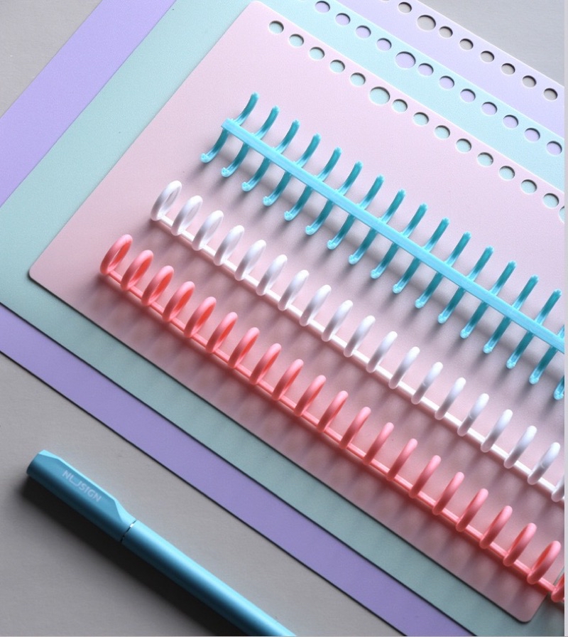 A4 Binder Ring 30-Hole 12mm Colourful Cuttable DIY File Binder Comb ...