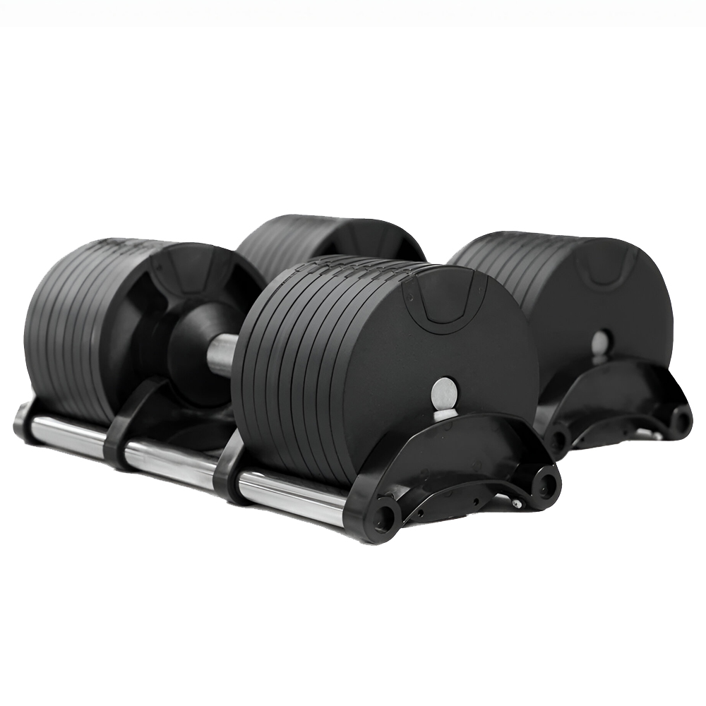 IRunning 40.5kg Adjustable Dumbbells ★ 4.5KG to 40.5KG ★ Quick ...