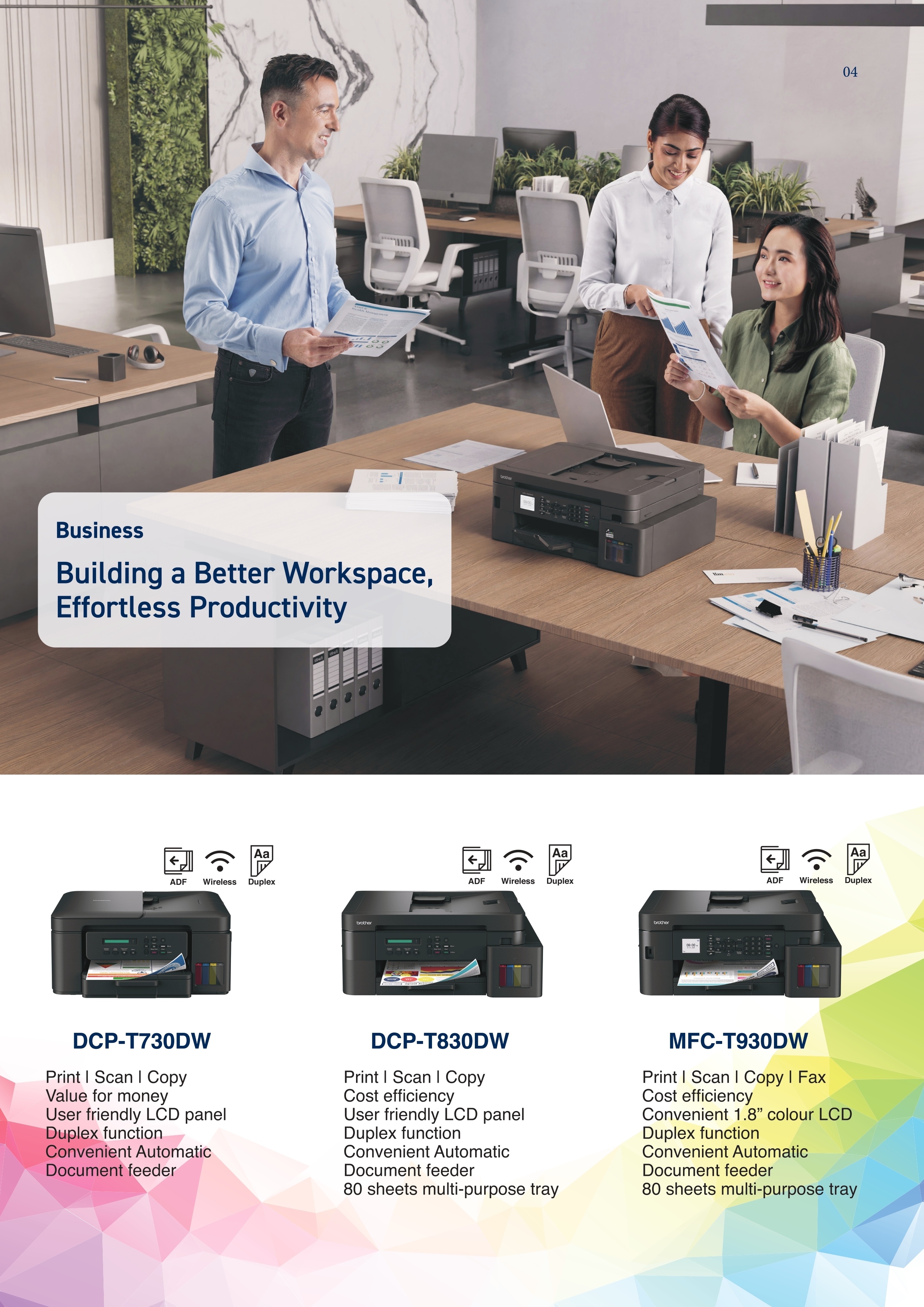 Brother DCP-T530DW A4 3-in-1 Wireless Colour Ink Tank Printer | Refill ...