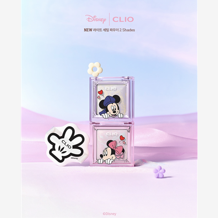 [Mickey Mouse x CLIO] New Light Setting Powder + Mickey Mouse Puff - 2 ...