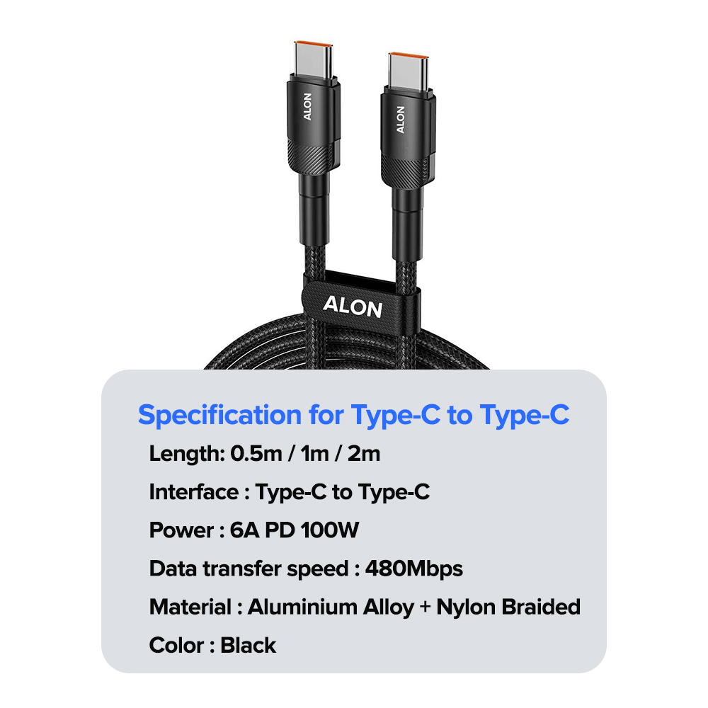 (SG) ALON 100W PD Type C 2 in 1 / 3 in 1 / L / Micro Fast Charging USB ...