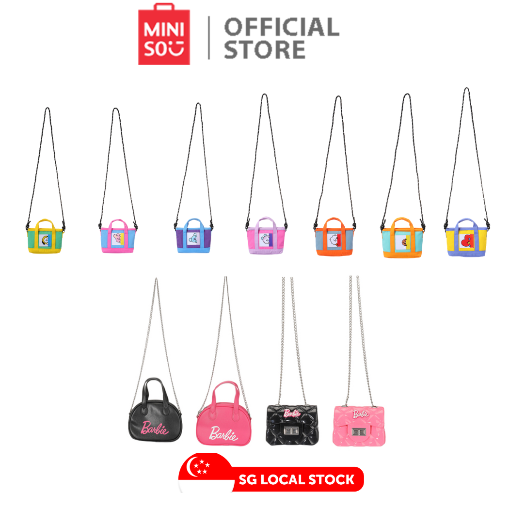 MINISO Barbie & BT-21 Collection Boston Handheld Crossbody Bag