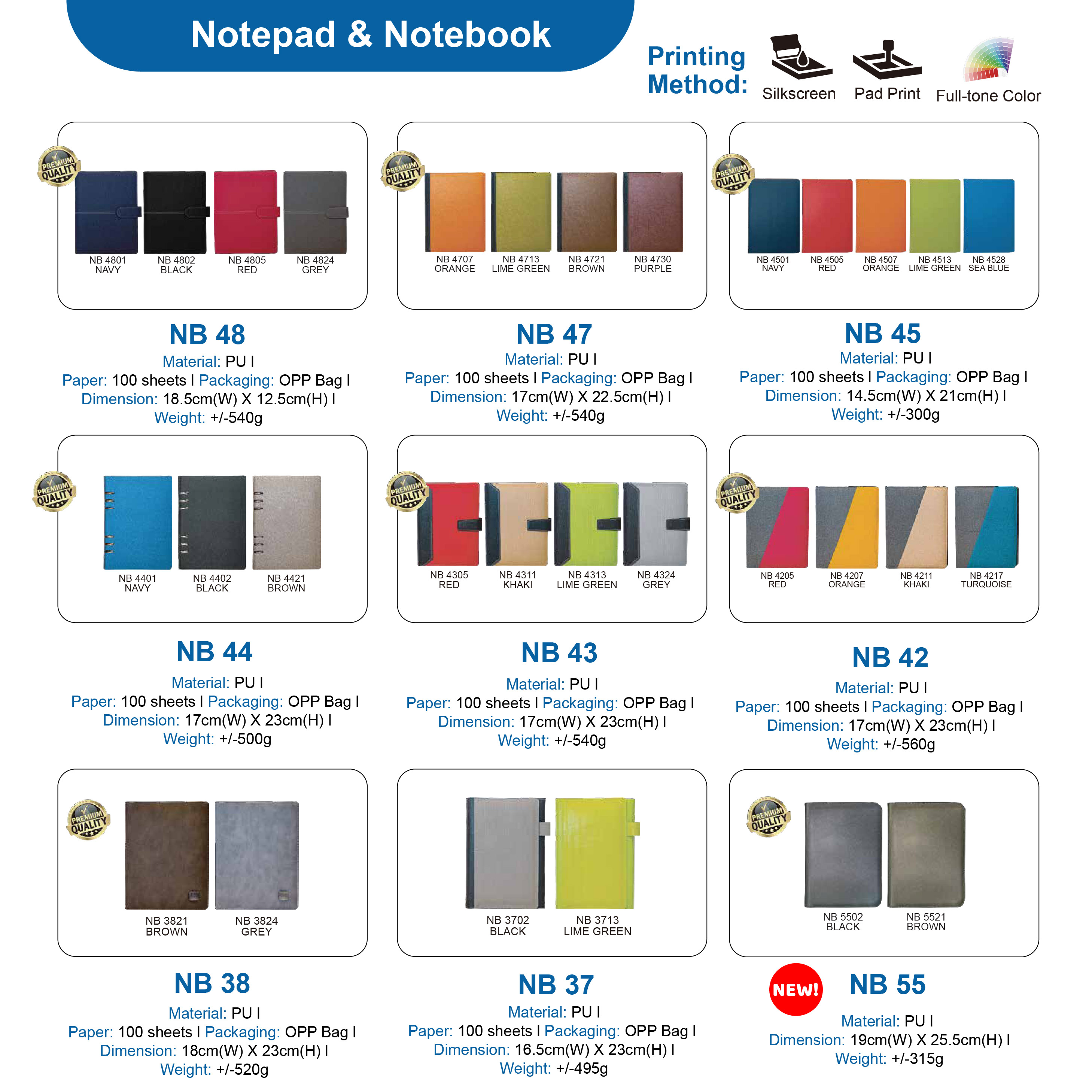 Corporate Door Gift | Personalised notebook Notepad | Customised ...