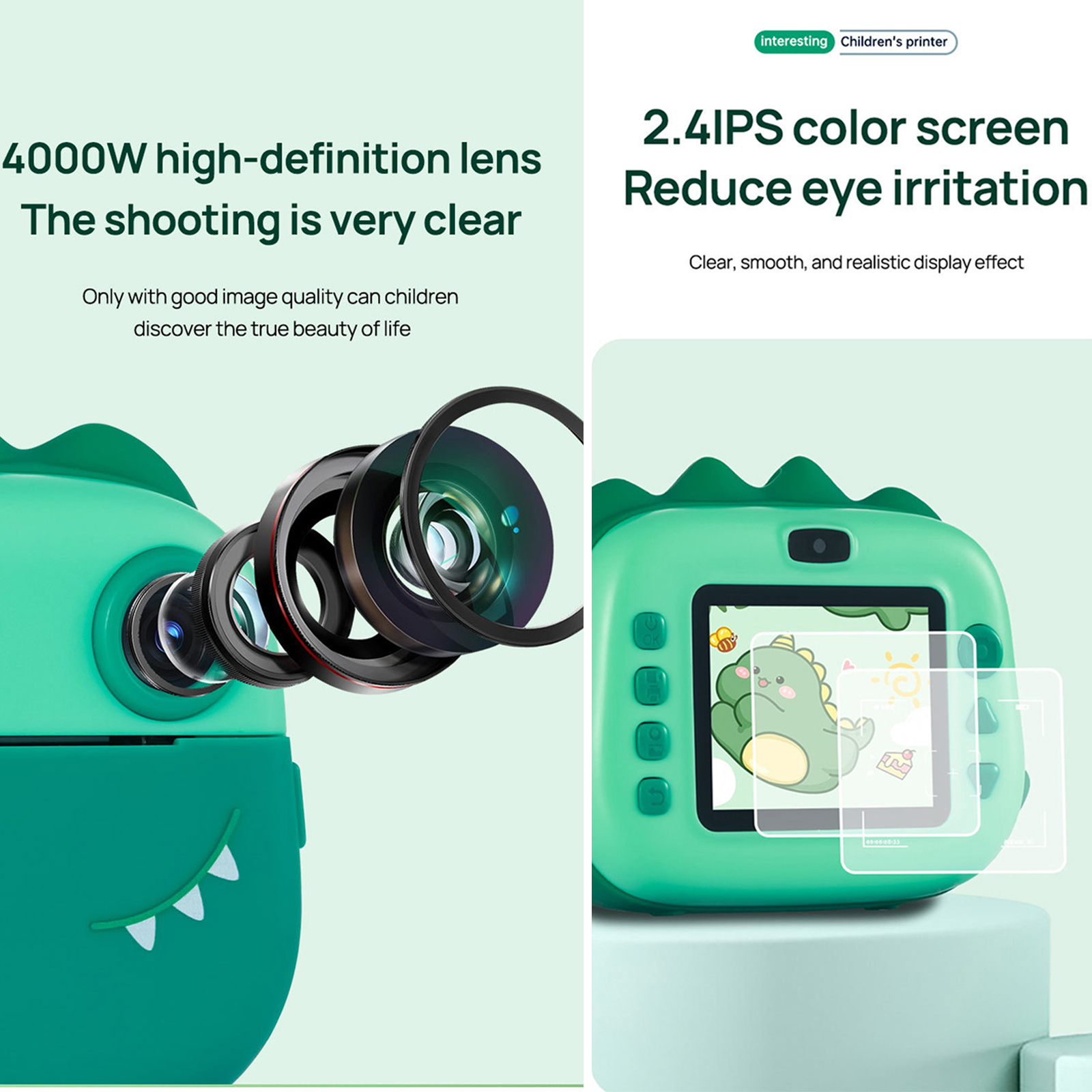 【SG SELLER】Instant Camera Kids Print Camera for Kids Videos Print ...