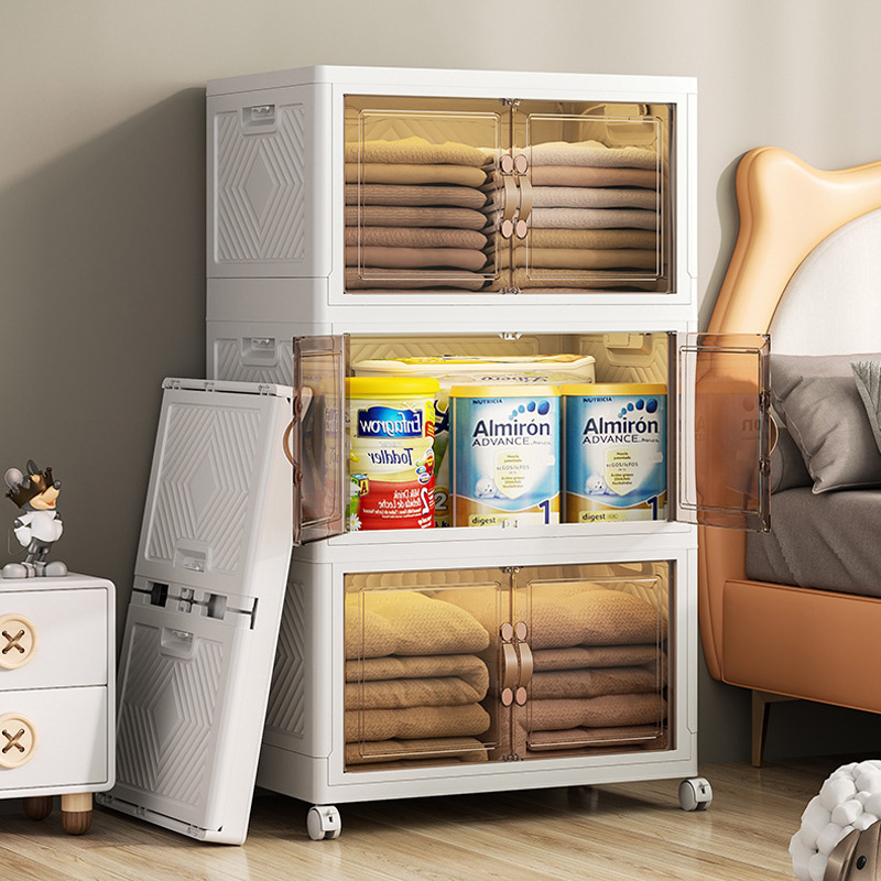 Foldable Cabinet Drawer Chest Stackable Storage Drawer Cabinet Wardrobe ...