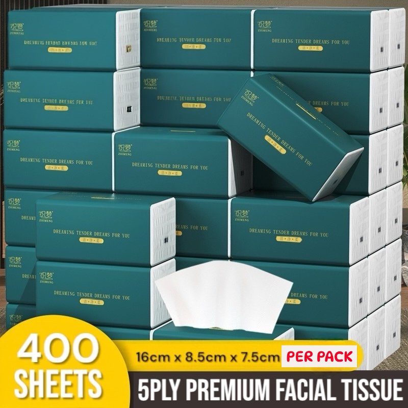 ZhiMeng 5ply Premium Facial Tissue Paper | Primary Wood Pulp Toilet ...