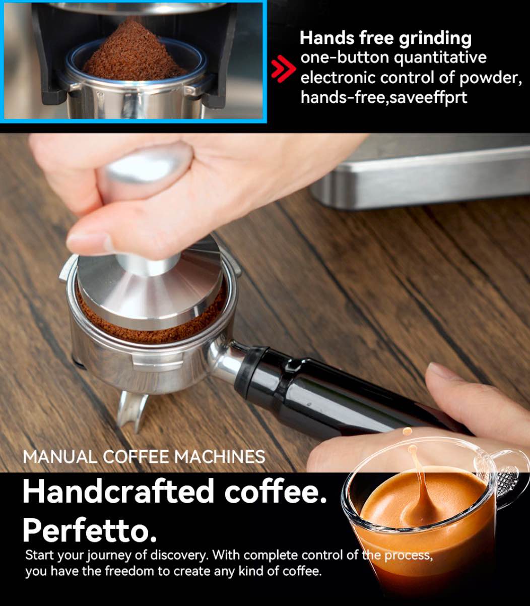 Ruokala BrewMaster Elite Semi-Automatic Espresso Coffee Machine ...