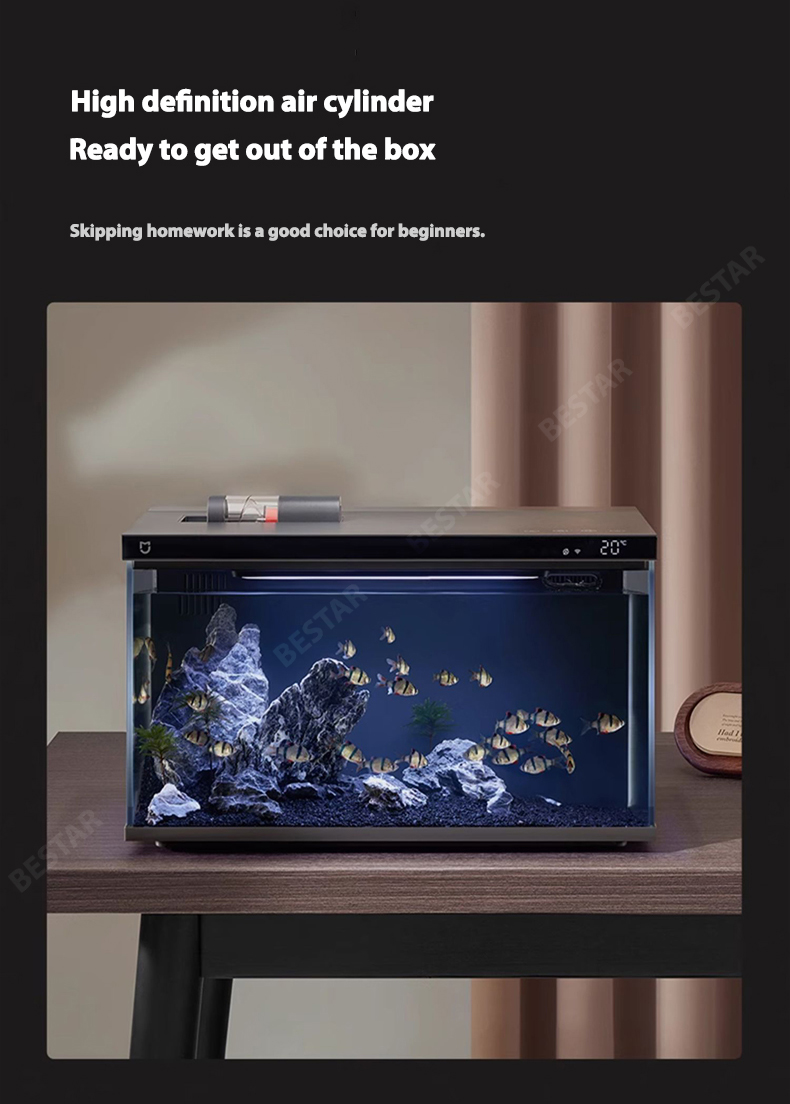 Xiaomi Mijia Smart Fish Tank Aquarium Built in Filter/Pump & LED Works ... - Expandable Goldfish Tank With Built-In Filter