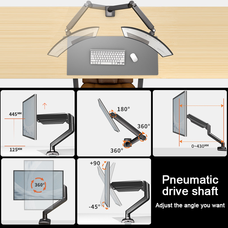 【SG STOCK】Premium Monitor Arm, Height Adjustable Mechanical Spring ...