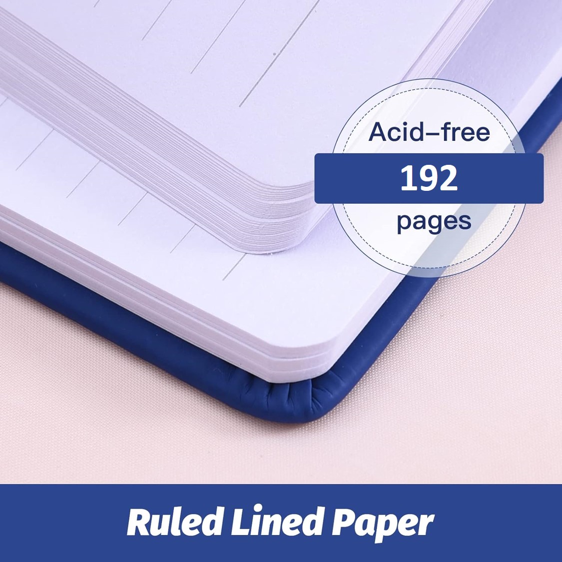 Notebook A5 Lined Journal Notebook Hardcover PU Leather Journal Classic ...
