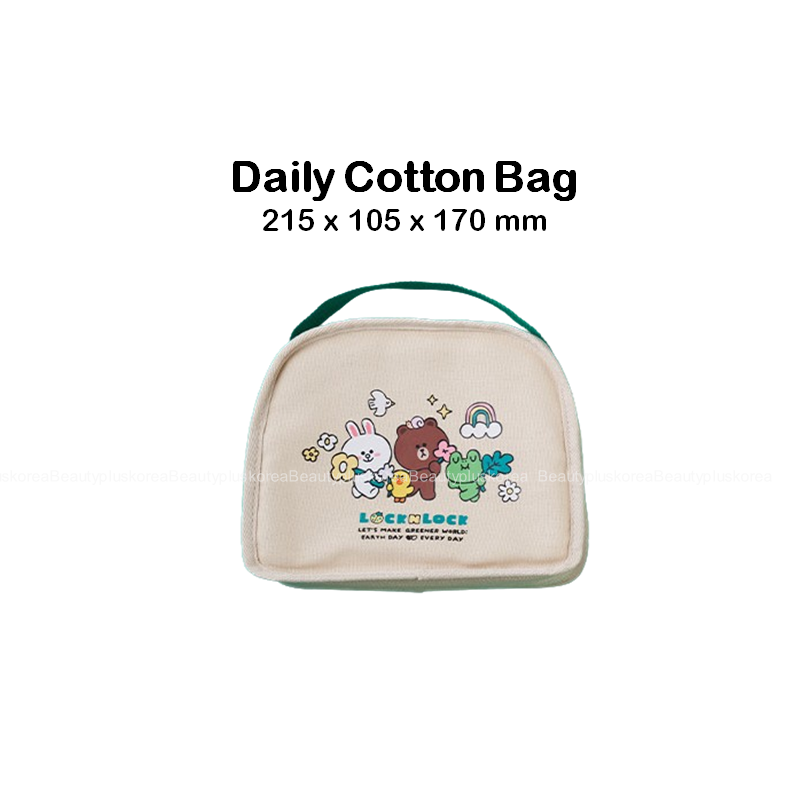 [LocknLock] Daily Line Friends Cotton Lunch Box | Shopee Singapore
