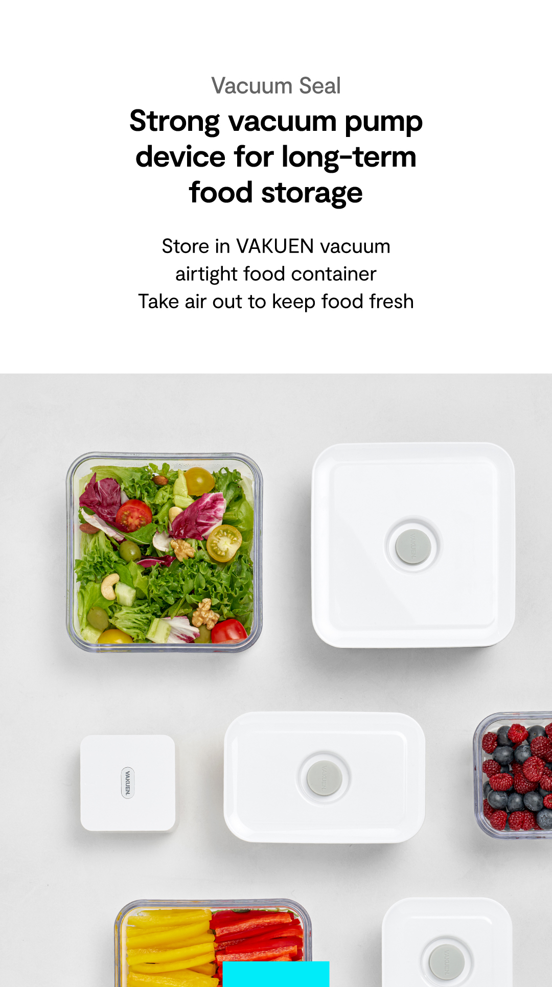 [VAKUEN OFFICIAL] AUTO VACUUM FOOD STORAGE CONTAINER 500 - 3000ML ...