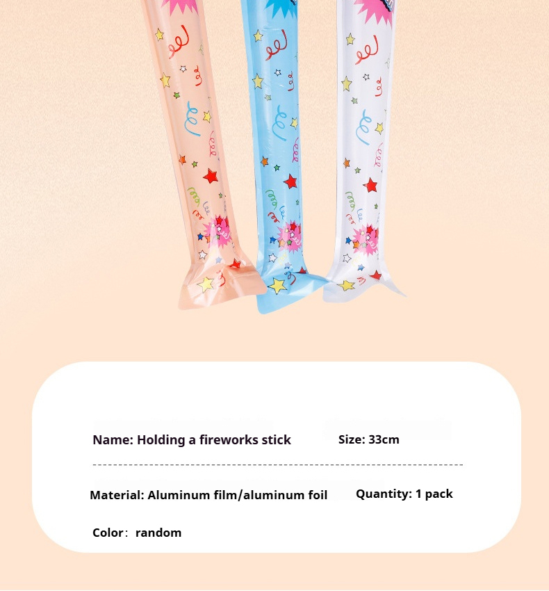🌈SG Stock🌈Self-Inflating Fireworks Stick Handheld Aluminum Membrane ...