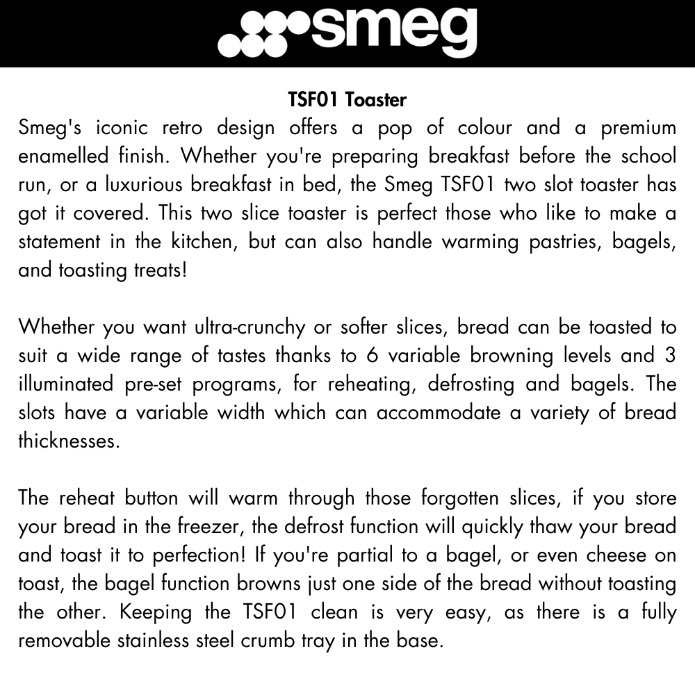 SMEG Breakfast Set,1.7L Variable Temperature Kettle + 2 Slice Toaster ...