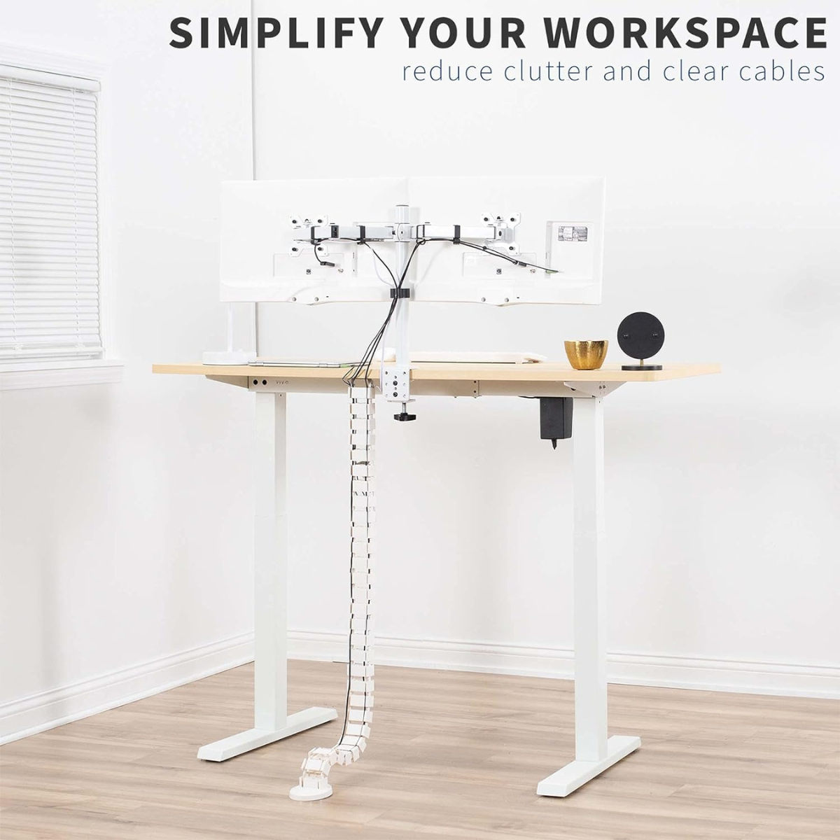 Newstar Spiral Cable Management, Cable Snake, Wire Organizer for Office ...