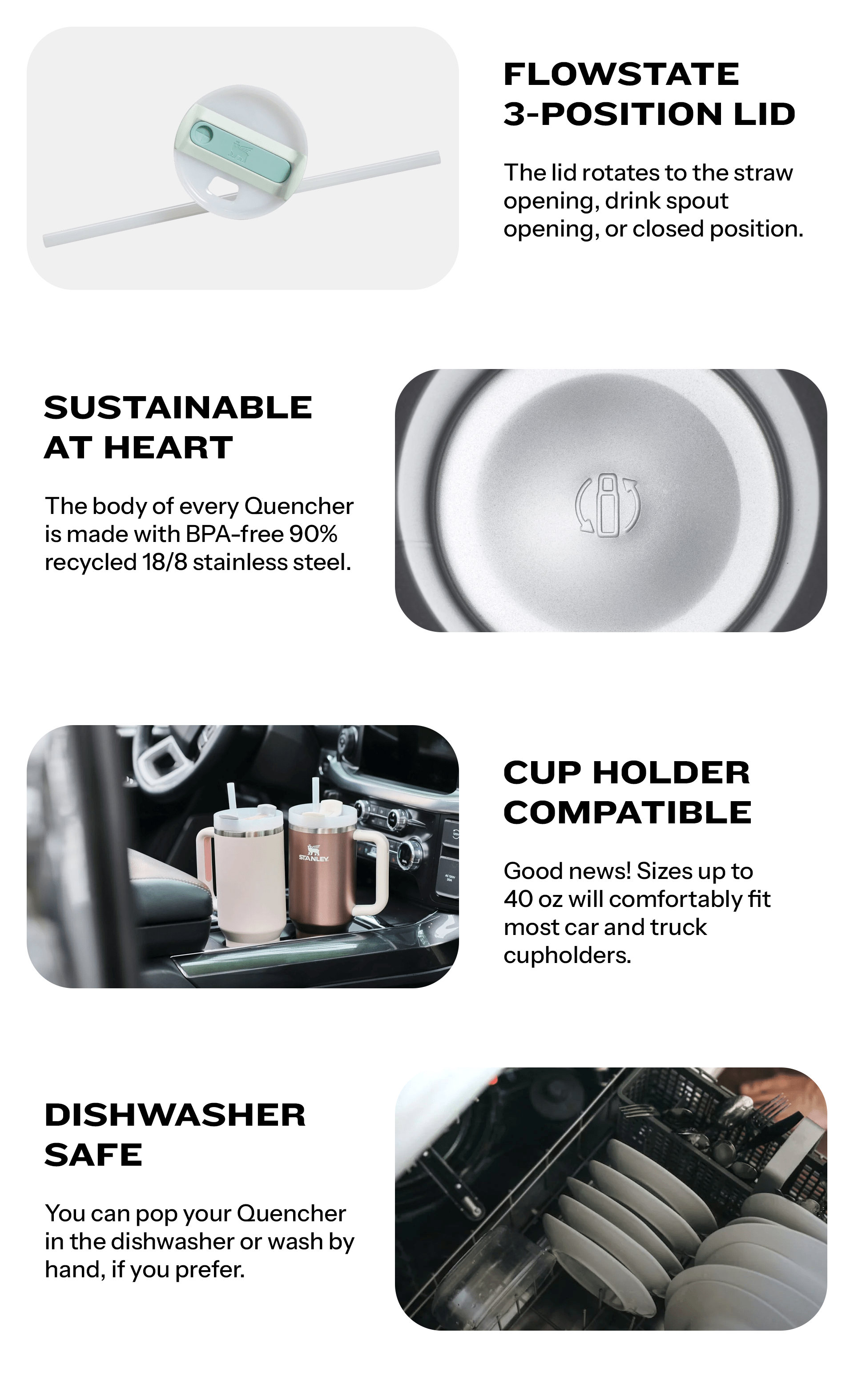 SEASON LIMITED STANLEY The Quencher H2.O FlowState™ Tumbler Water