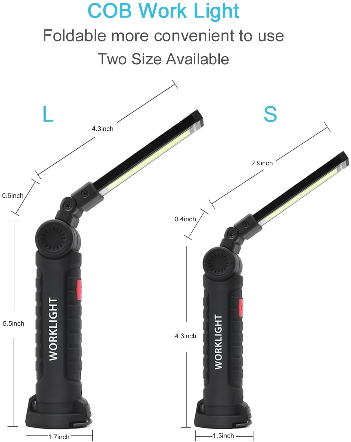 Rechargeable USB LED Work Light (Magnetic Based) | Shopee Singapore