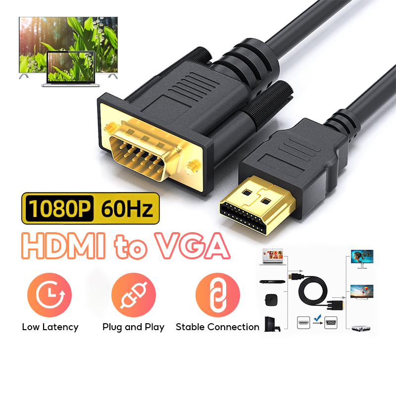 (SG Stock) HDMI to VGA Cable Adapter | High-Resolution Video Converter ...
