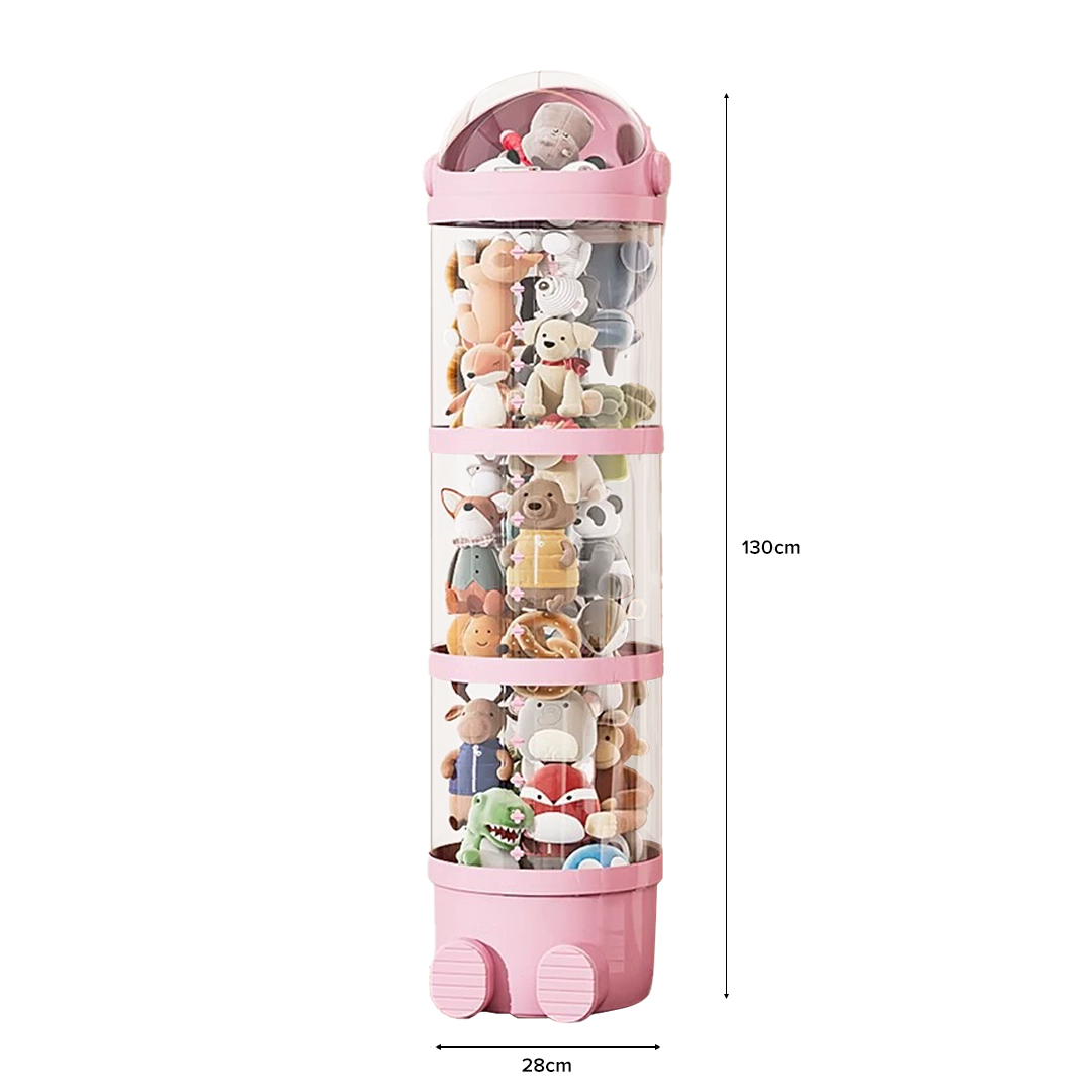 (JIJI.SG) RUANA Plush Doll Storage Box - 1 - 4 Tiers / Toys Storage ...