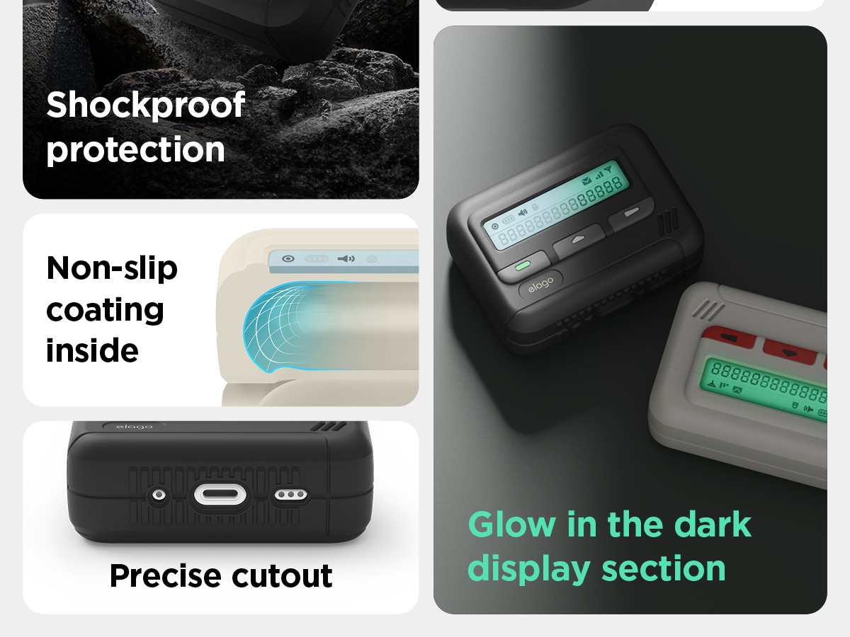 elago Pager Case Compatible for AirPods Pro 2nd Generation Case ...