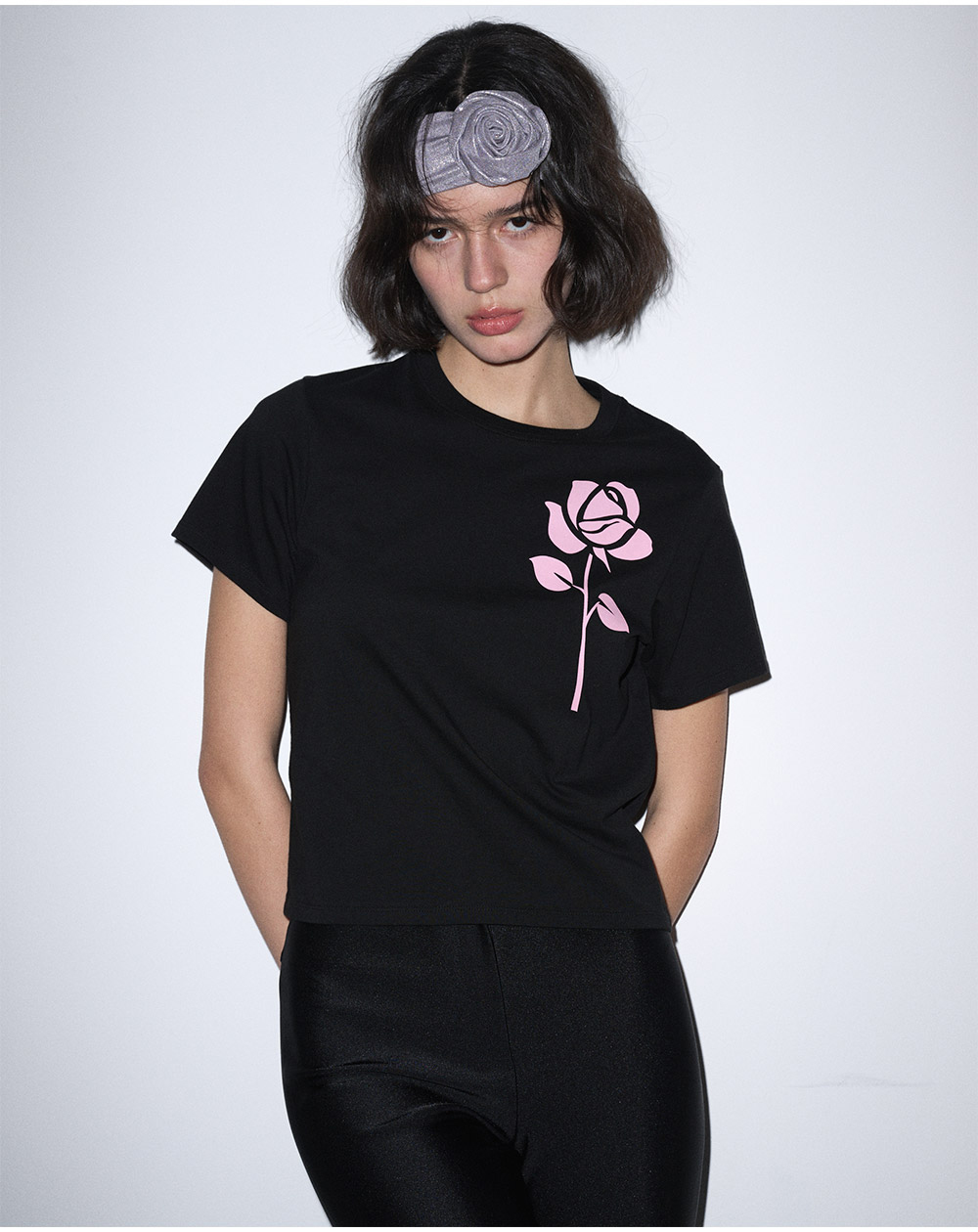 ★MARDI MERCREDI★SLIM TSHIRT UNE ROSE★ MARDI MERCREDI SLIM TSHIRT UNE ROSE TEE TSHIRTS | Shopee