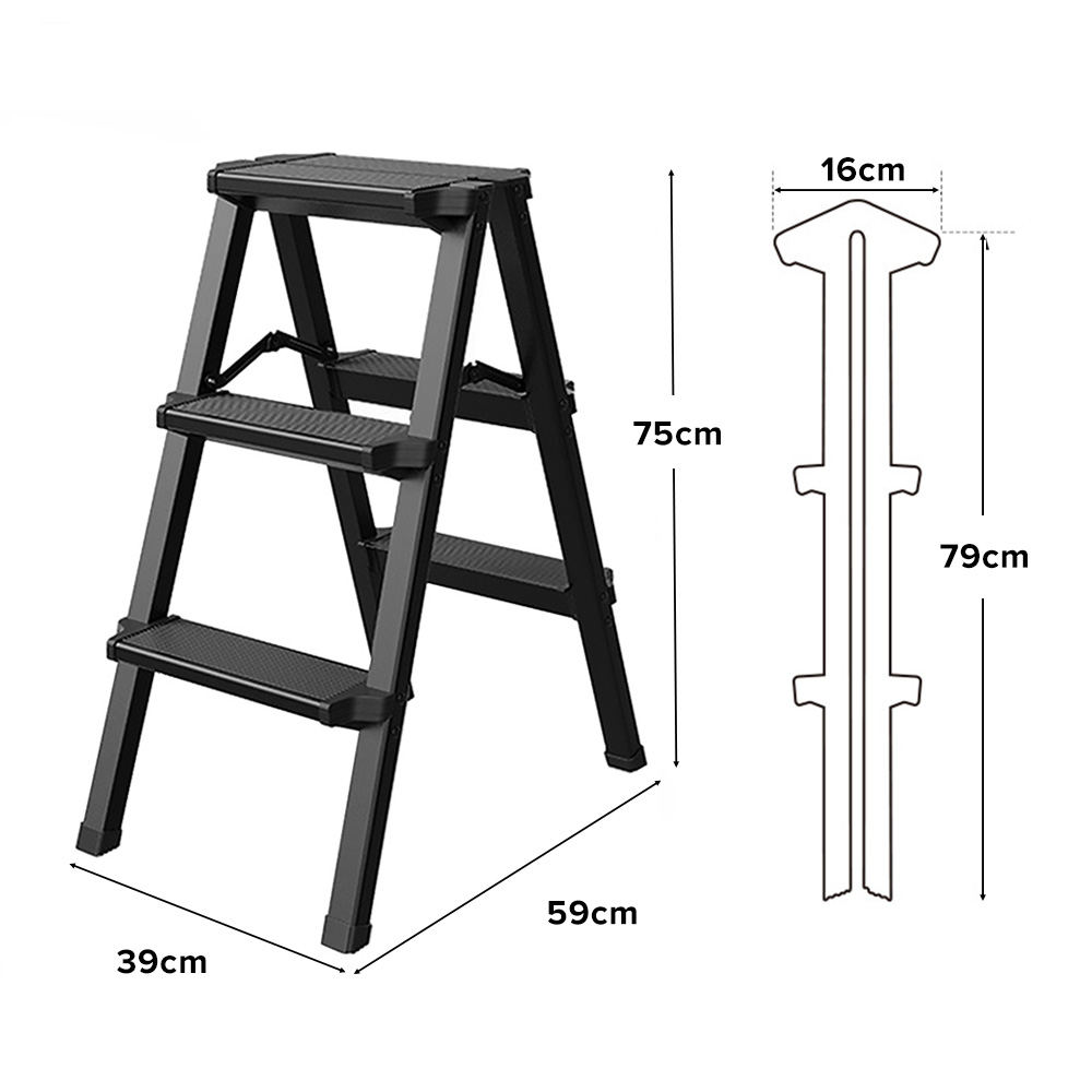 (JIJI.SG) SHAN Step Ladder / Foldable / Aluminium Alloy / 3 4 Steps ...