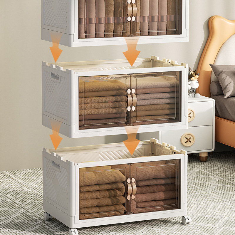 Foldable Cabinet Drawer Chest Stackable Storage Drawer Cabinet Wardrobe ...