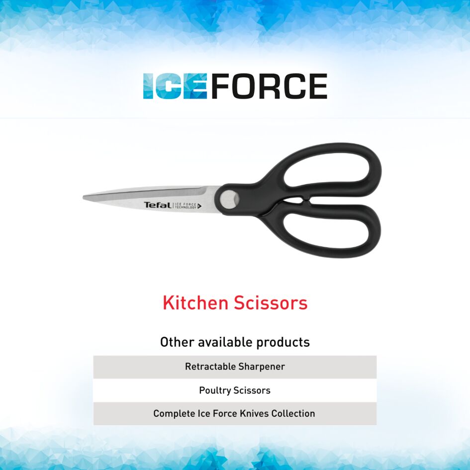 Tefal Ice Force Kitchen Scissors K17513 | Shopee Singapore