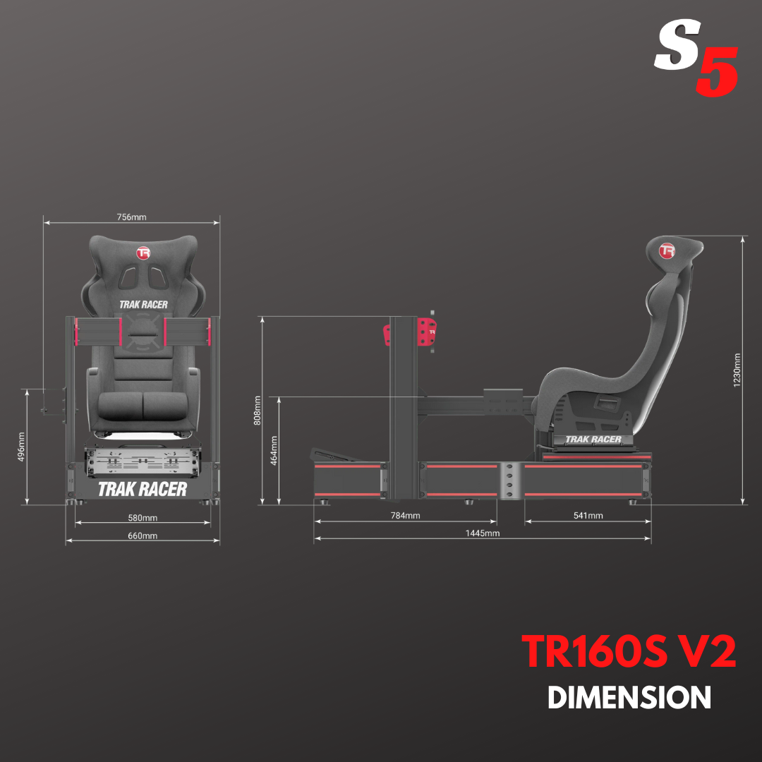 Trak Racer TR160S V2 / Racing Simulator Cockpit / SIM RACING RIG ...