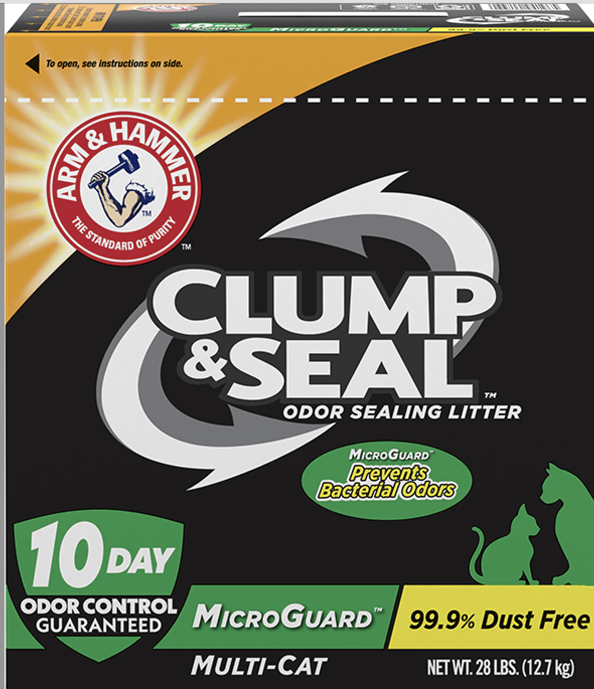 Arm Hammer Clump Seal Cat Litter – Multi Cat MicroGuard Low