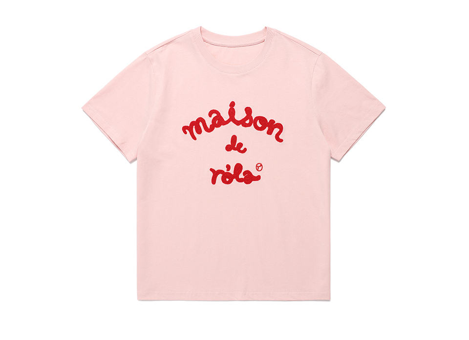 新作【ROLAROLA】MAISON DE ROLA EMBROIDERY LOOSE FIT T-SHIRT MAISON DE ROLA EMBROIDERY LOOSE FIT T-SHIRT WHITE - ROLAROLA
