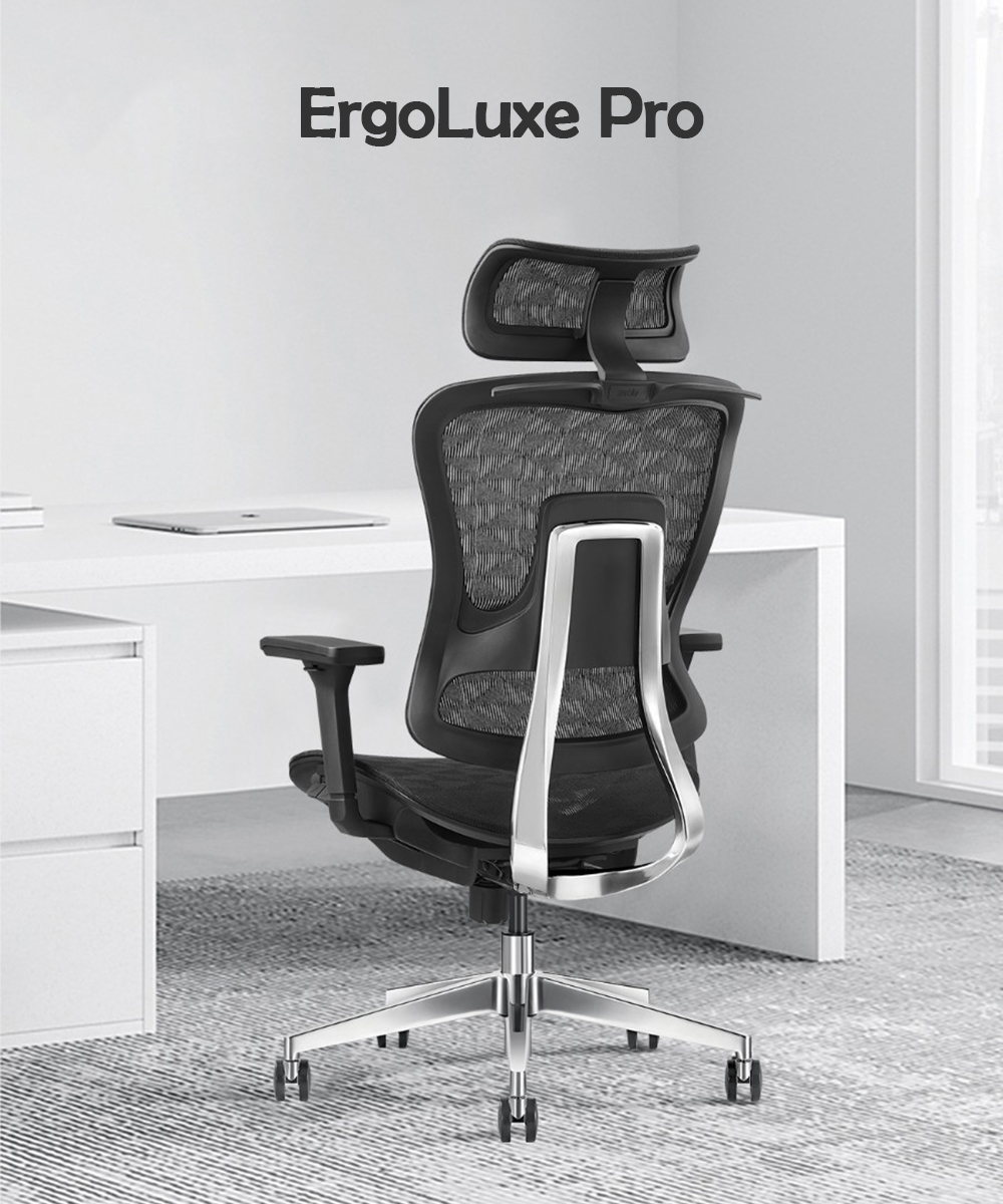 ErgoLuxe Pro Ergonomic Chair ☆ Mesh Office Chair ☆ Comfortable