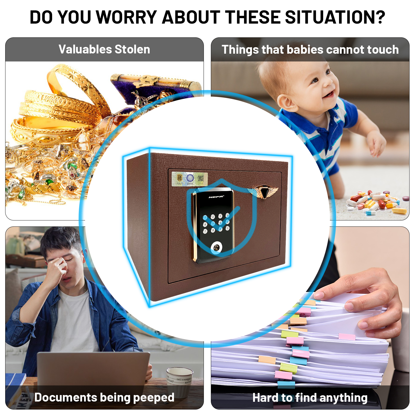 [SG stock] Premium Safe Box / Electronic Password Office / Thick Bolt ...
