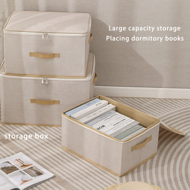 【SG STOCK】Multi functional storage box with zipper lid foldable clothes ...